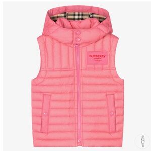 Burberry Pink Down Padded Gilet